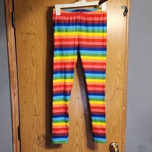 HDE Girl's Leggings Holiday Stretchy Full Ankle Length Striped Tights B7 EWKJ3